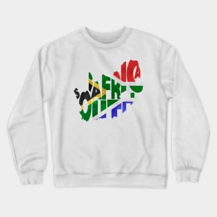 South Africa Typo Map Crewneck Sweatshirt